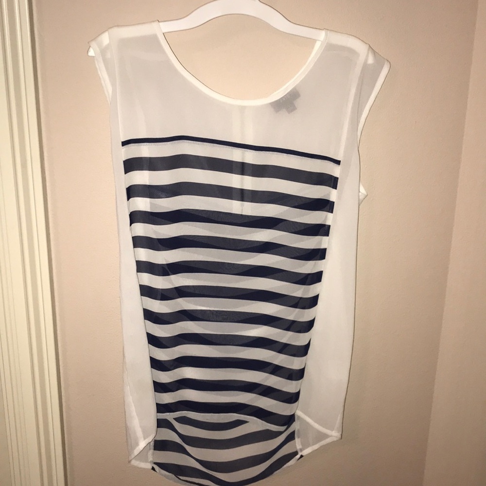 blue stripped tank